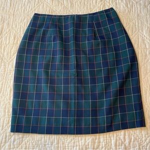 Vintage 90s Y2k Daily Habit Plaid Academia Mini Skirt S